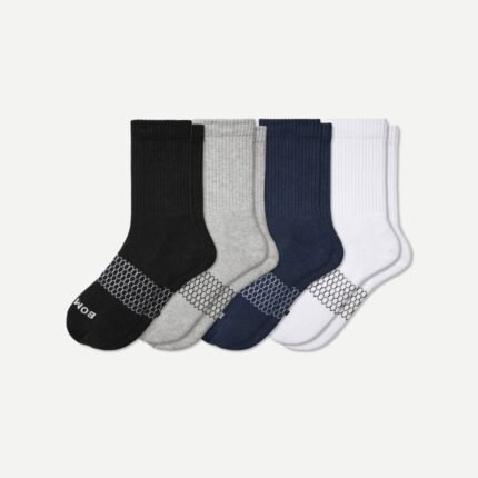 Men's Solids Half Calf Sock 4-Pack